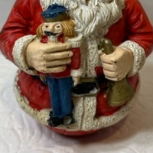 VTG Jaimy Santa Claus Christmas Tree Hanging Ornament Round Bottom Taiwan - Picture 13 of 13